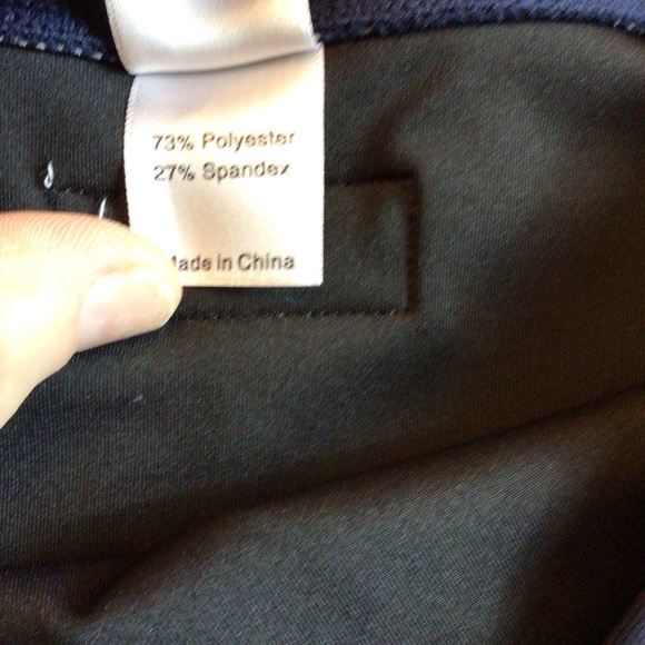 OhLaLa Dancewear Womens Navy Blue Floral Dance Briefs Size Adult Large - Picture 8 of 9